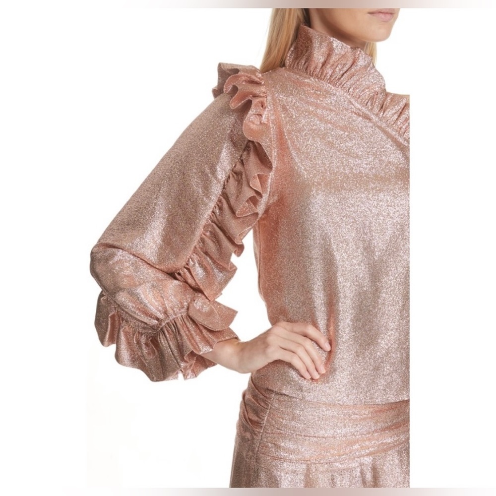 Ulla Johnson One Shoulder Ruffle Top - Picture 2 of 11